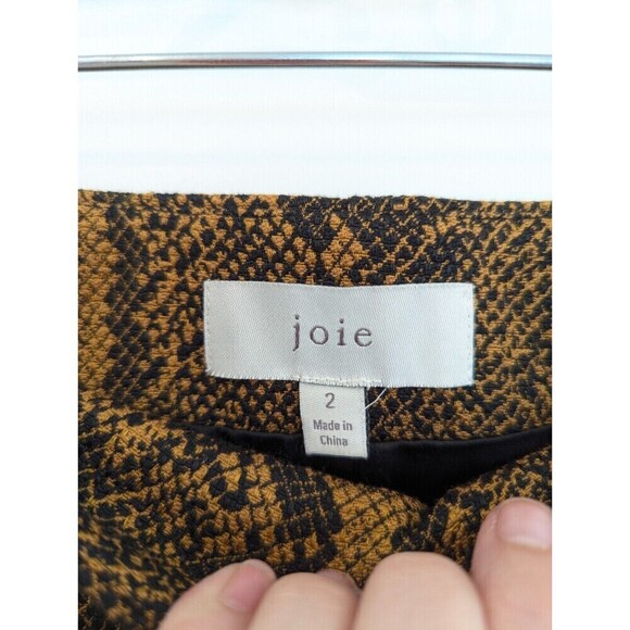 Joie Mini Skirt Womens Size 2 Brown Snake Print - Picture 9 of 12